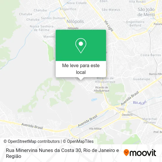 Rua Minervina Nunes da Costa 30 mapa