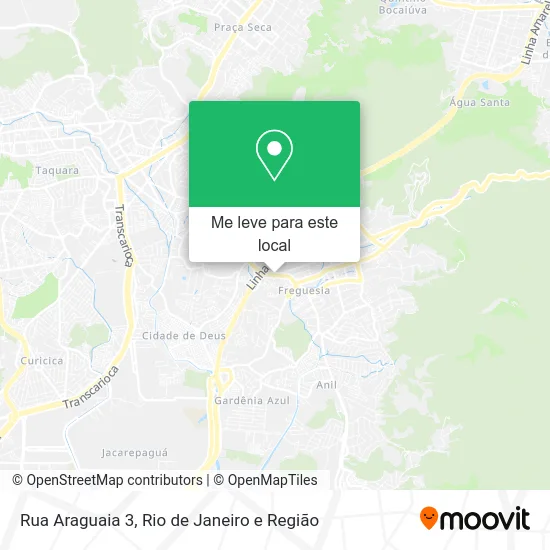 Rua Araguaia 3 mapa