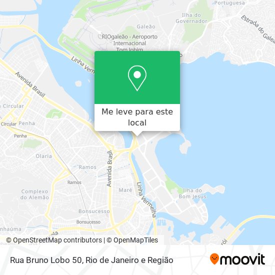 Rua Bruno Lobo 50 mapa