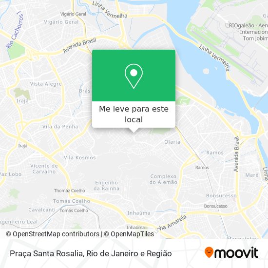 Praça Santa Rosalia mapa