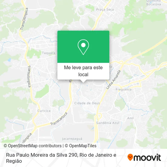 Rua Paulo Moreira da Silva 290 mapa