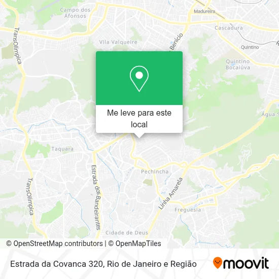 Estrada da Covanca 320 mapa