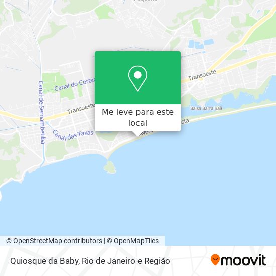 Quiosque da Baby mapa