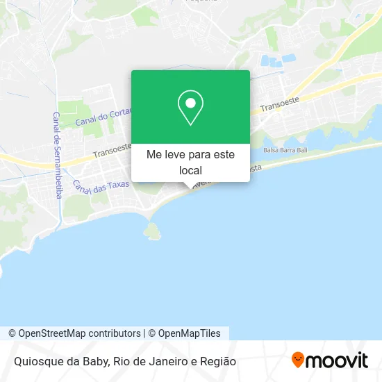 Quiosque da Baby mapa