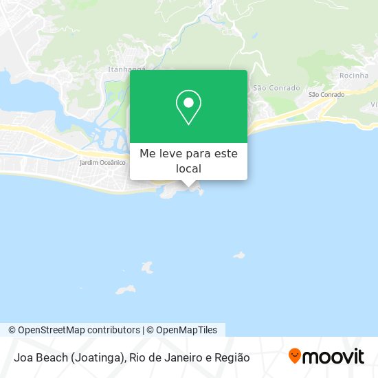 Joa Beach (Joatinga) mapa