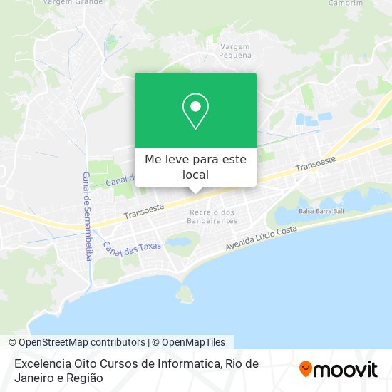 Excelencia Oito Cursos de Informatica mapa