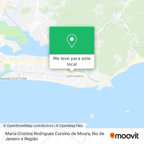 Maria Cristina Rodrigues Cursino de Moura mapa