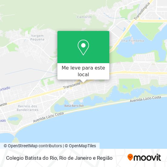 Colegio Batista do Rio mapa