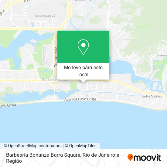 Barbearia Bonanza Barra Square mapa