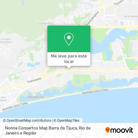 Nonna Consertos Map Barra da Tijuca mapa