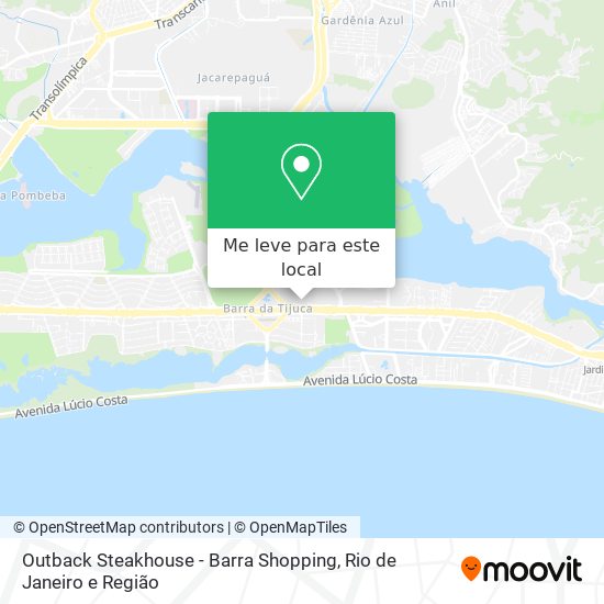 Outback Steakhouse - Barra Shopping mapa