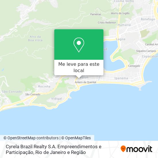 Cyrela Brazil Realty S.A. Empreendimentos e Participação mapa