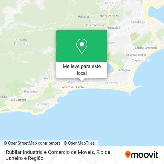 Rubilar Industria e Comercio de Moveis mapa
