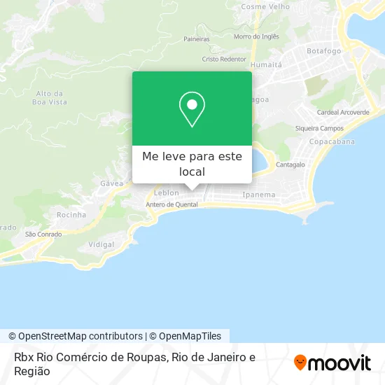 Rbx Rio Comércio de Roupas mapa