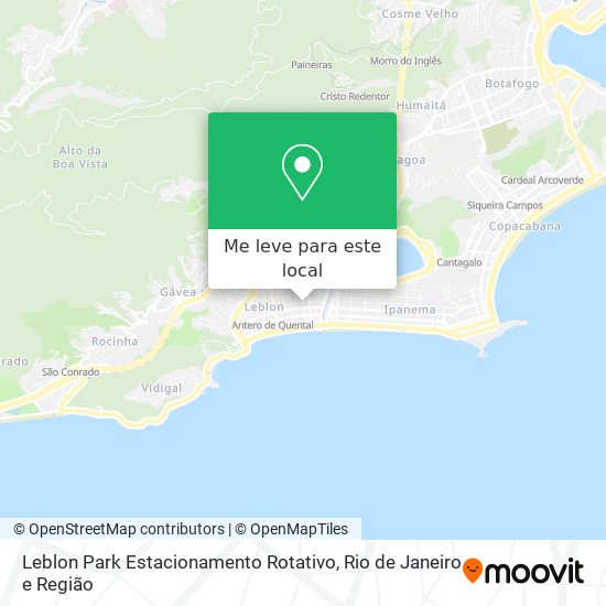 Leblon Park Estacionamento Rotativo mapa