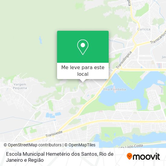Escola Municipal Hemetério dos Santos mapa