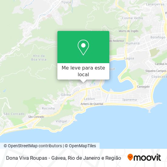 Dona Viva Roupas - Gávea mapa