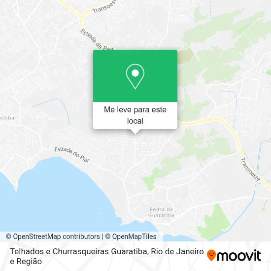 Telhados e Churrasqueiras Guaratiba mapa