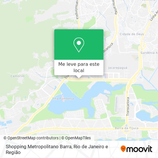 Shopping Metropolitano Barra mapa