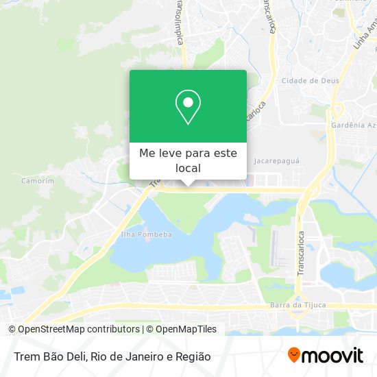 Trem Bão Deli mapa