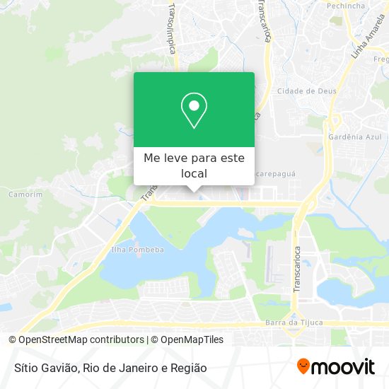 Sítio Gavião mapa
