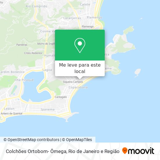 Colchões Ortobom- Ômega mapa