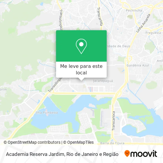 Academia Reserva Jardim mapa