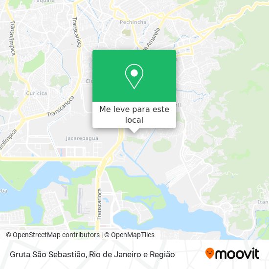 Gruta São Sebastião mapa
