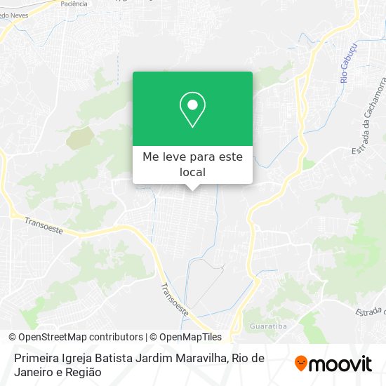 Primeira Igreja Batista Jardim Maravilha mapa