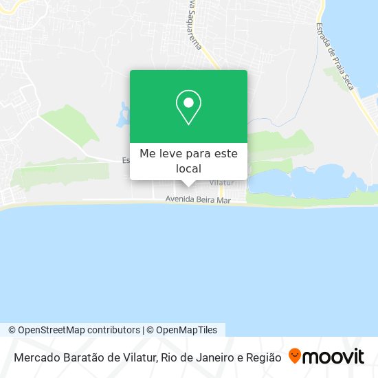 Mercado Baratão de Vilatur mapa