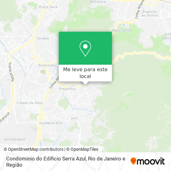 Condominio do Edificio Serra Azul mapa