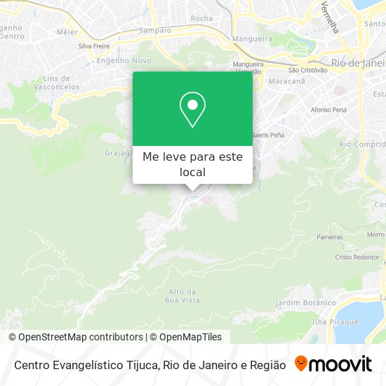 Centro Evangelístico Tijuca mapa