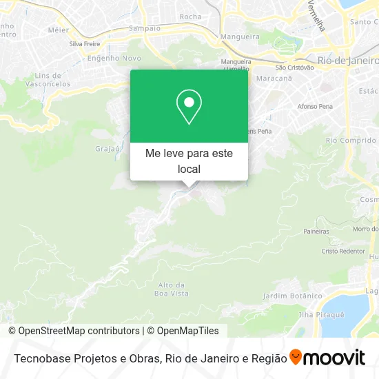 Tecnobase Projetos e Obras mapa