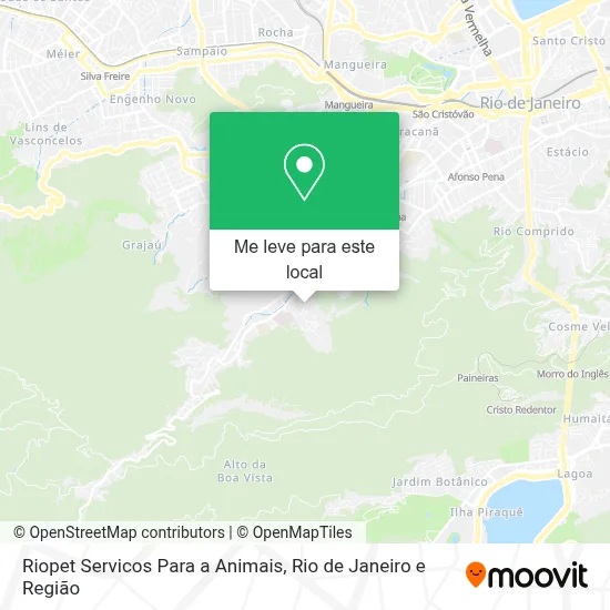 Riopet Servicos Para a Animais mapa