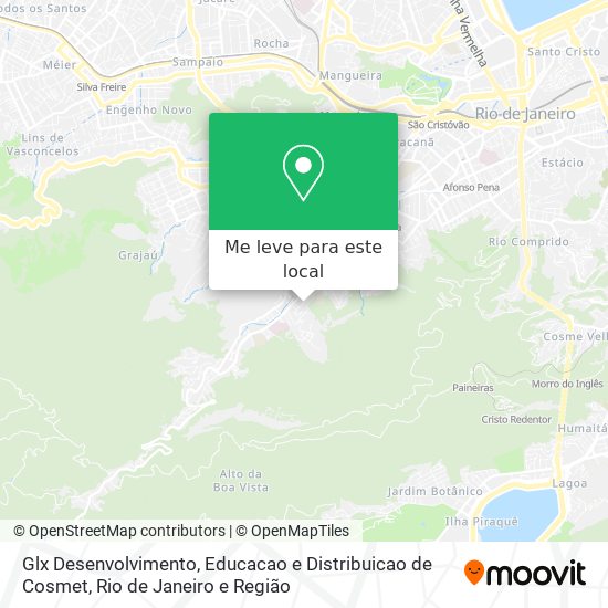 Glx Desenvolvimento, Educacao e Distribuicao de Cosmet mapa