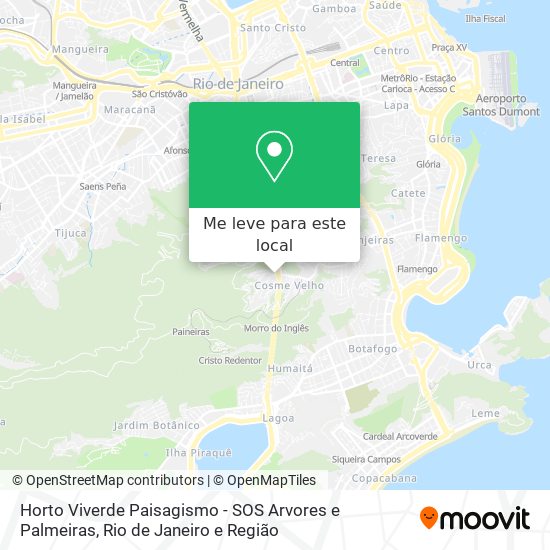 Horto Viverde Paisagismo - SOS Arvores e Palmeiras mapa