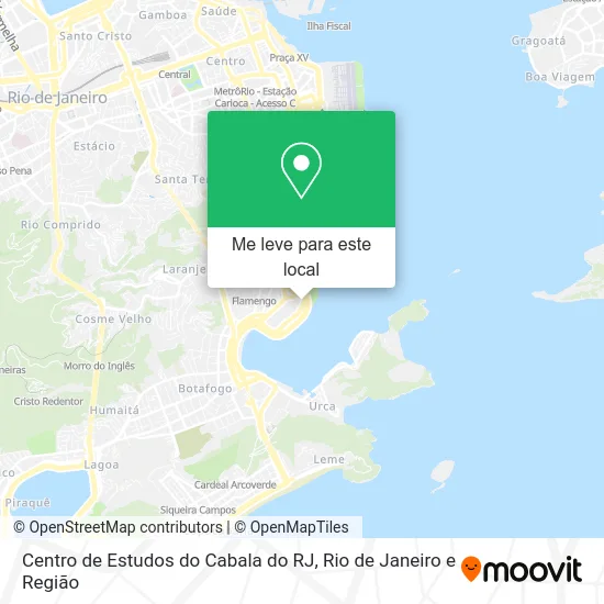 Centro de Estudos do Cabala do RJ mapa
