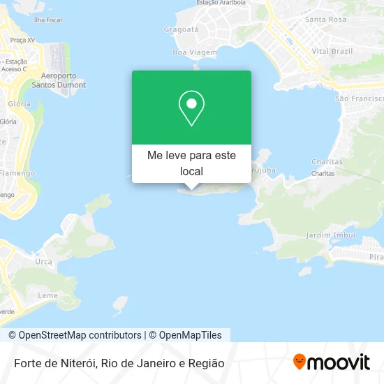Forte de Niterói mapa