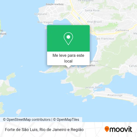Forte de São Luis mapa
