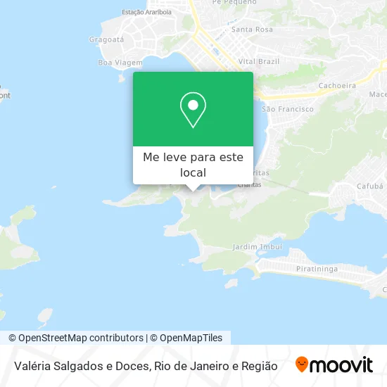 Valéria Salgados e Doces mapa