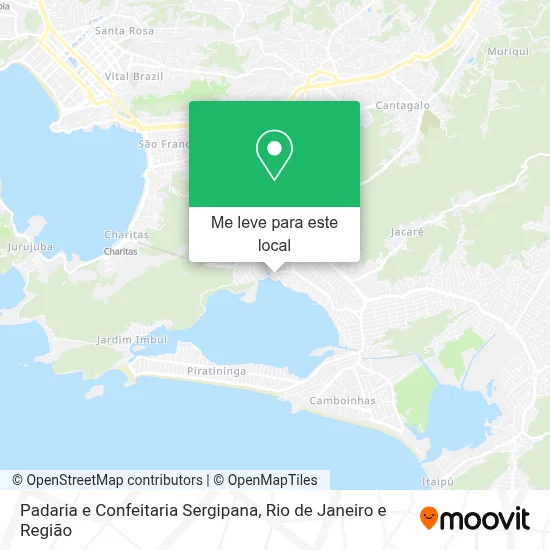 Padaria e Confeitaria Sergipana mapa