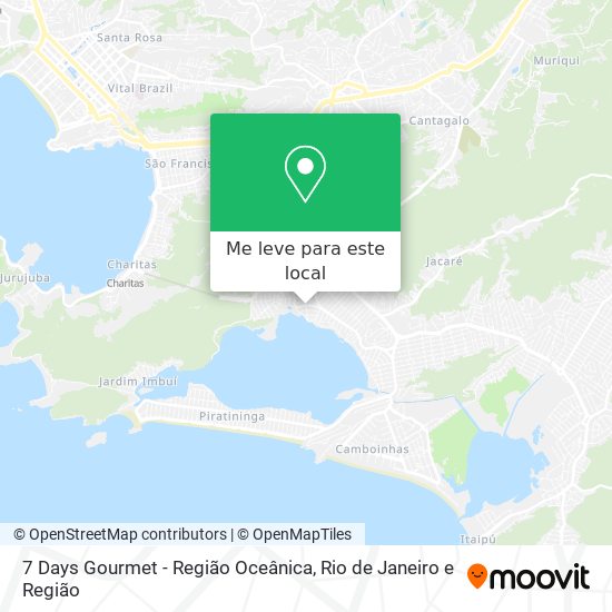 7 Days Gourmet - Região Oceânica mapa