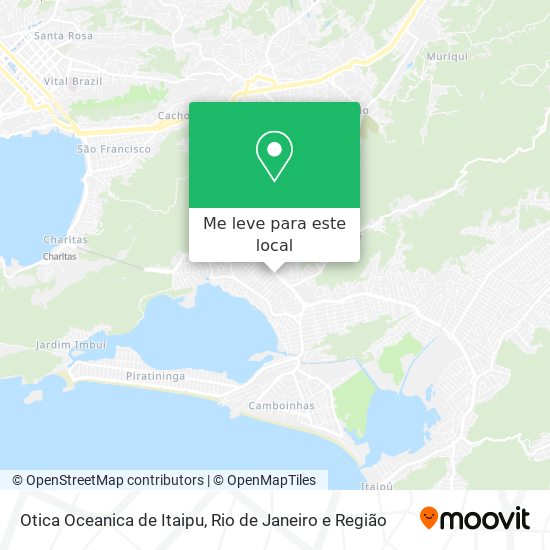Otica Oceanica de Itaipu mapa