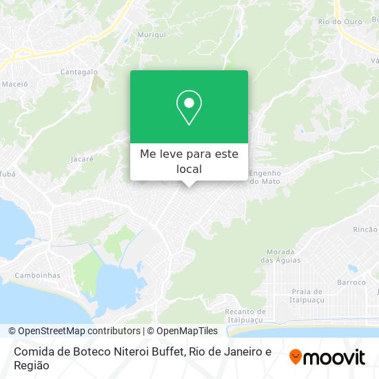 Comida de Boteco Niteroi Buffet mapa