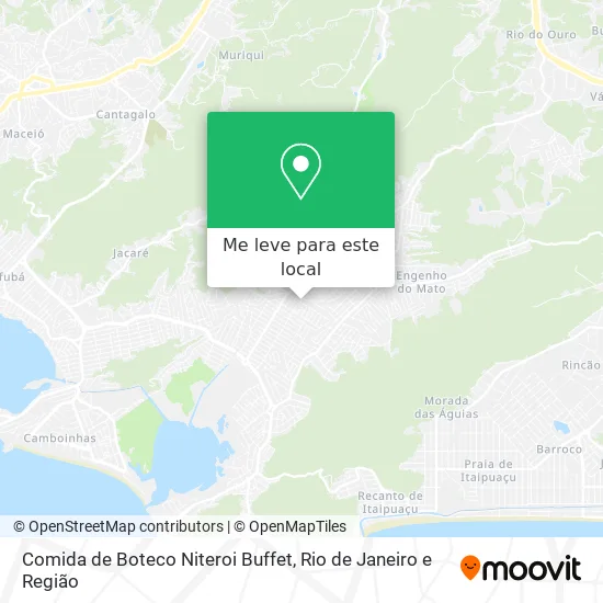 Comida de Boteco Niteroi Buffet mapa
