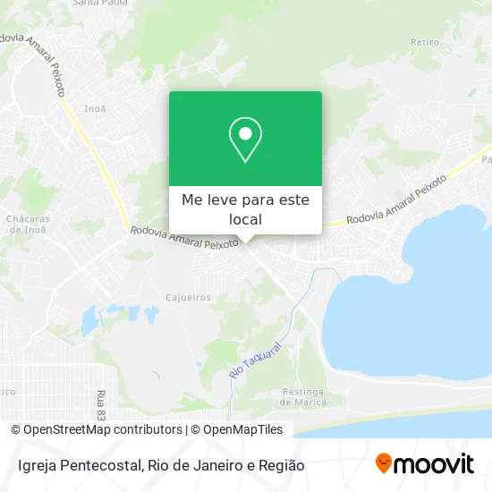 Igreja Pentecostal mapa