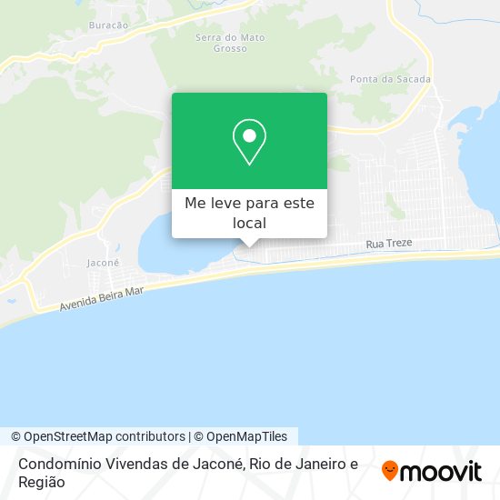 Condomínio Vivendas de Jaconé mapa