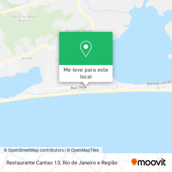 Restaurante Cantao 13 mapa