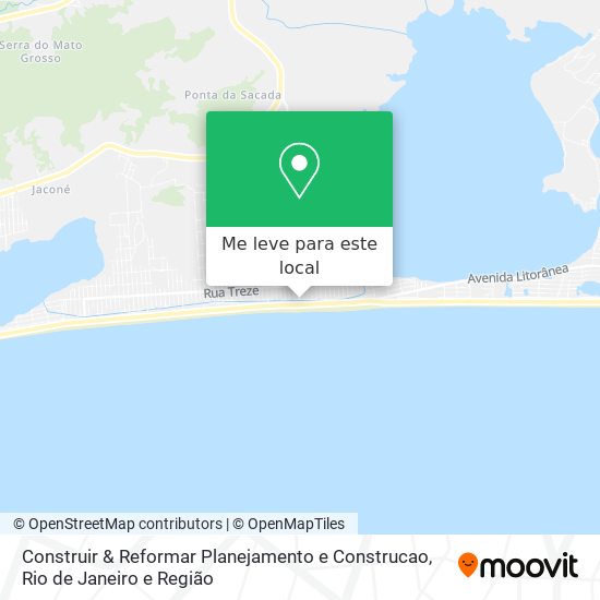Construir & Reformar Planejamento e Construcao mapa