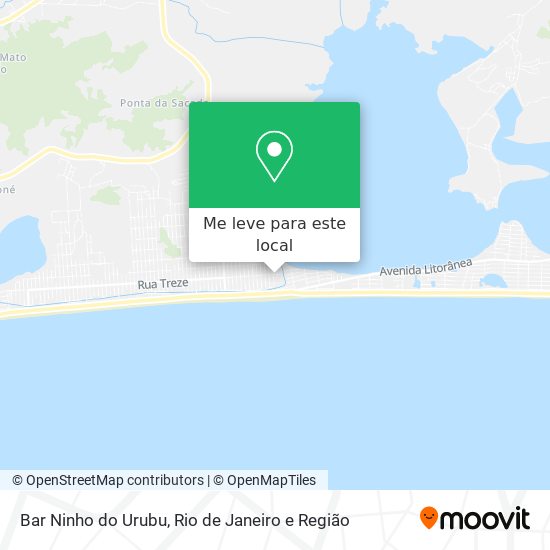 Bar Ninho do Urubu mapa